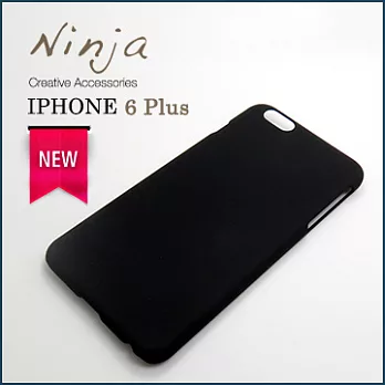【東京御用Ninja】iPhone 6 Plus (5.5吋) 精緻磨砂保護硬殼(黑色)