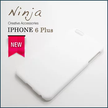 【東京御用Ninja】iPhone 6 Plus (5.5吋) 精緻磨砂保護硬殼(白色)