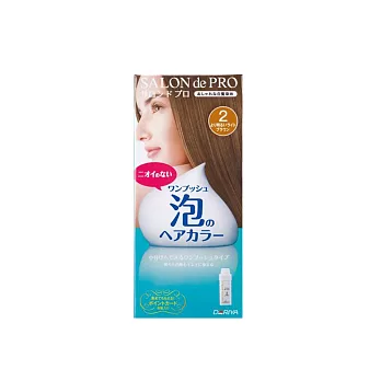 Dariya沙龍級泡沫染髮劑2明亮棕(白髮專用)