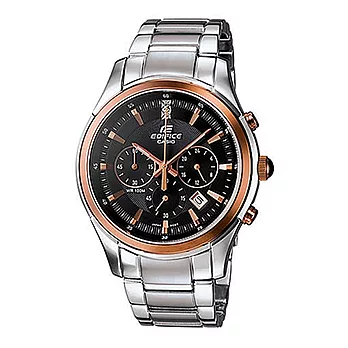 CASIO卡西歐 - EF系列三眼計時男錶 - 黑 EF-530P-1A