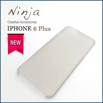 【東京御用Ninja】iPhone 6 Plus (5.5吋) 超薄質感磨砂保護殼(霧透灰)