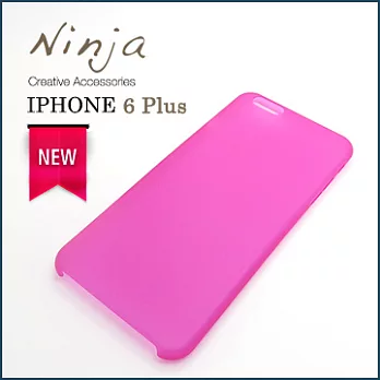 【東京御用Ninja】iPhone 6 Plus (5.5吋) 超薄質感磨砂保護殼(霧透桃紅)
