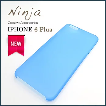【東京御用Ninja】iPhone 6 Plus (5.5吋) 超薄質感磨砂保護殼(霧透藍)