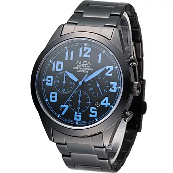 ALBA 雅柏 玩樂撞色計時腕錶 VD53-X170B AT3593X1