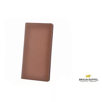 【BRAUN BUFFEL.德國小金牛】STARCK史塔克系列十五卡長夾-咖啡色
