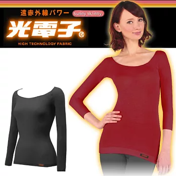 日本製‧日本sunny skinny【光電子】極薄超彈性恆溫衣黑色
