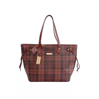 WORLD POLO 世界保羅‧紅格束口肩背托特包(大)