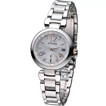 CITIZEN xC 星辰 優雅光芒五局電波腕錶 EC1030-68A銀色