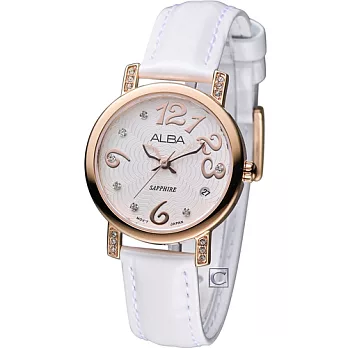 ALBA 雅柏 心花朵朵時尚腕錶 VJ32-X252W AG8458X1