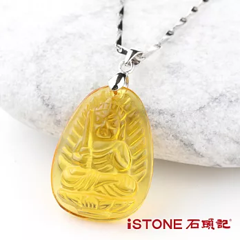 石頭記 不動尊菩薩項鍊- 黃水晶(生肖雞)