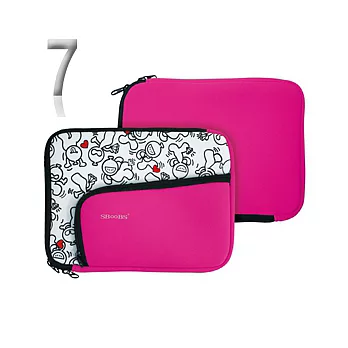 【小人無所不包】7吋平板包 - 桃紅