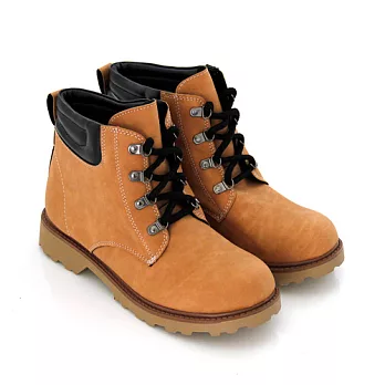 ◤Green Phoenix◥經典圓頭仿麂皮質感工作短靴23棕色