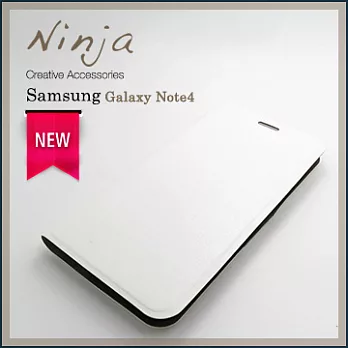 【東京御用Ninja】Samsung Galaxy Note4經典瘋馬紋保護皮套(白色)