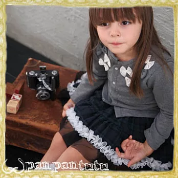 Panpantutu 小公主澎澎裙-綠格紋S綠格紋