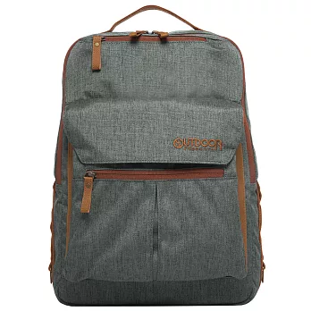 OUTDOOR 都會雅痞系列14吋電腦後背包-灰/小