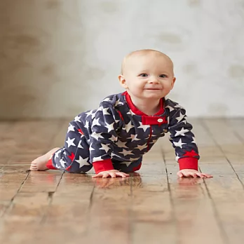 Hatley 美國星星連身衣12-18M藍