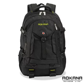 AOKANA奧卡納 台灣釦具 輕量防潑水護脊紓壓機能後背包 (黃/黑) 68-072