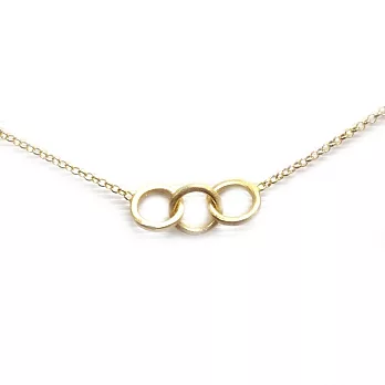 Dogeared KARMA 永恆三環小圓滿 金色許願項鍊 附原廠盒