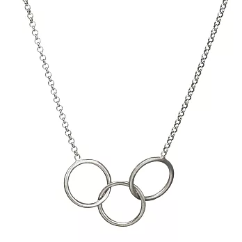 Dogeared KARMA 永恆三環圓滿 銀色許願項鍊 附原廠盒