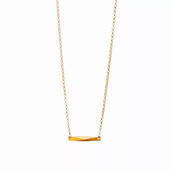 Dogeared balance 菱形切割 平衡骨 金色許願項鍊 附原廠盒