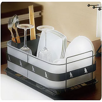 【cecile雜貨】可愛貓咪餐具瀝水架(日本製)