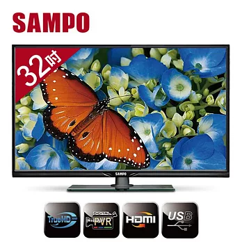 【聲寶SAMPO】32吋薄型美框LED液晶顯示器+視訊盒/EM-32BT15D