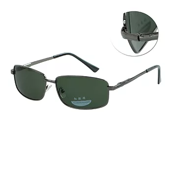 【Kelly C.】雷朋復古風格偏光太陽眼鏡-鐵灰(9320) 鐵灰框X綠鏡