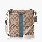 COACH 輕便型 織布皮飾邊肩背/斜背包(小款)_卡其綠 COACH 輕便型 織布皮飾邊肩背/斜背包(小款)_卡其綠