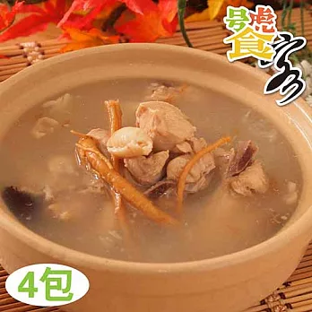 饕客原盅燉品 人參糯米雞4包組4包