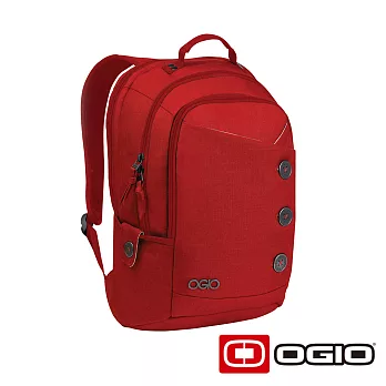 OGIO SOHO 17 吋鈕扣造型電腦後背包 (紅色)