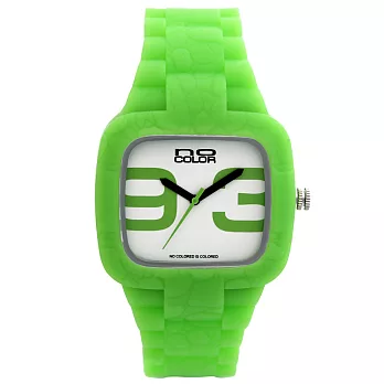 法國進口時尚品牌NO COLOR 經典新潮設計腕錶果凍綠