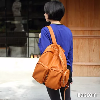 Bagcom Masaki 多口袋大後背包-駝