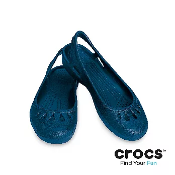 Crocs - 女性 - Malindi 美琳蒂平底鞋 -37深藍色