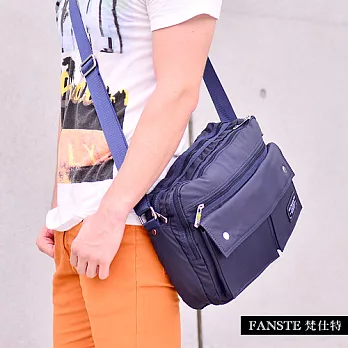 Fanste_梵仕特 側背包-都會風尚多功能-9161藍色