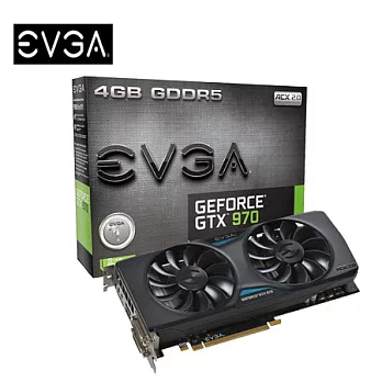 EVGA 艾維克 GTX970 4GB REF + ACX 2.0 顯示卡