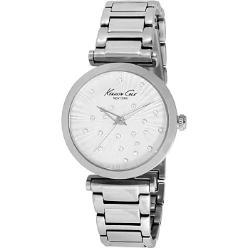 Kenneth Cole 午夜星光時尚氣質腕錶-銀