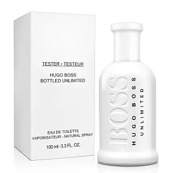 BOSS bottled 自信無限男性淡香水-Tester(100ml)送品牌針管隨機款