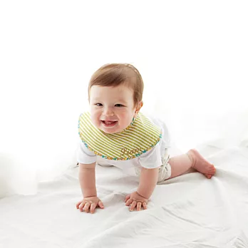 MARLMARL-Marche條紋圍兜(粉黃小花)