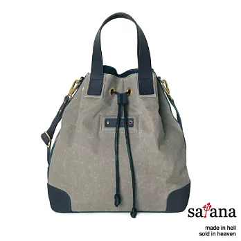 satana - 都會人文 2Way水桶包 - 灰色