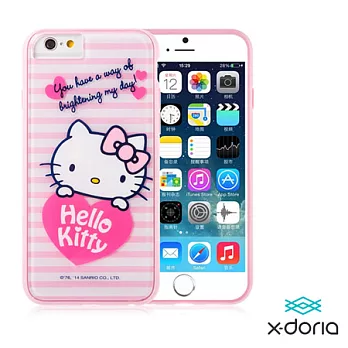 【X-doria】 Hello Kitty iPhone6 Plus (5.5吋) 保護殼-心悅系列粉