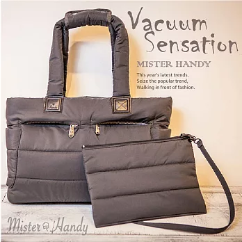 【MH宓詩涵緹】*台灣製造*防潑水*空氣媽媽包-鐵漢柔情灰騎士 *加贈輕便側背包