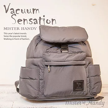 【MH宓詩涵緹】*台灣製造*防潑水*輕盈空氣媽媽後背包-鐵漢柔情灰騎士