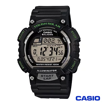 CASIO 卡西歐魅力運動風太陽能電子錶 綠STL-S100H-1A