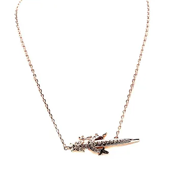 Wildfox Couture 美國品牌 迷你西方寶劍造型 水鑽玫瑰金項鍊