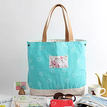 【MH宓詩涵緹】*台灣製造*Tote 概念托特包 - 戀戀珍珠天空藍