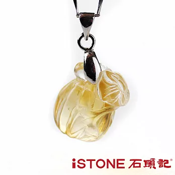石頭記 精雕黃水晶項鍊-金瓜-6g