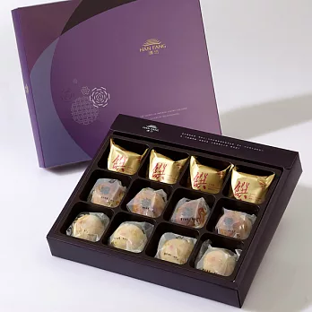 【臻饌】綜合12入禮盒★土鳳梨酥+金韻蛋黃酥+綠豆小月餅*4_new