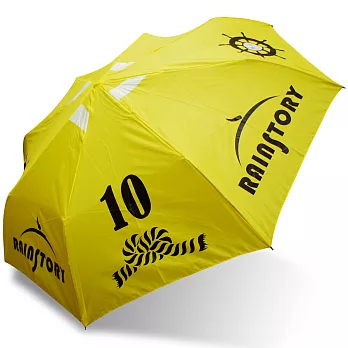 【RAINSTORY十周年紀念版】海洋圖騰(黃)抗UV雙人自動傘