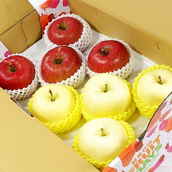 【鮮果日誌】金紅招財蘋果禮盒(8入禮盒裝)