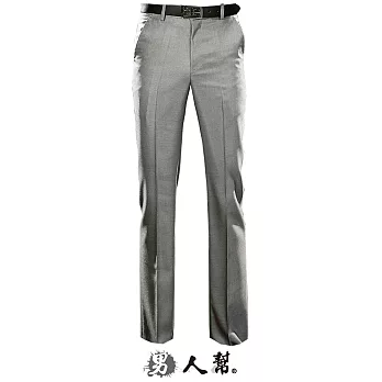 【男人幫】K0426*【低調奢華銀X黑窄版中低腰直筒西裝褲】銀灰色 M號